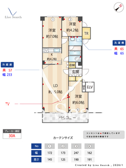 南青山ハウス 205 【東京都表参道】 の間取り図