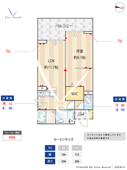グランヴィル 206 【埼玉県湘南新宿ライン宇都宮線横須賀線　土呂駅　徒歩7分】 の間取り図