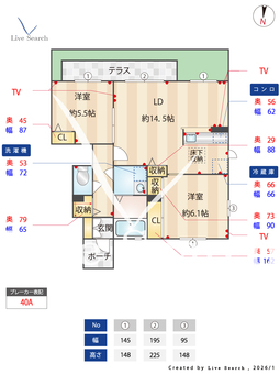 シャーメゾン下津野 107 【和歌山県ＪＲきのくに線 藤並駅 】 の間取り図