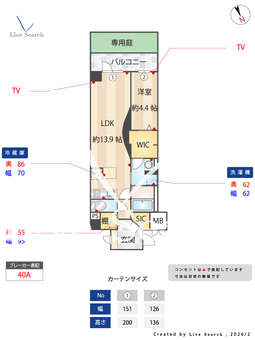 ココマリーニ 101 【大阪府東海道本線　塚本駅　徒歩13分】 の間取り図