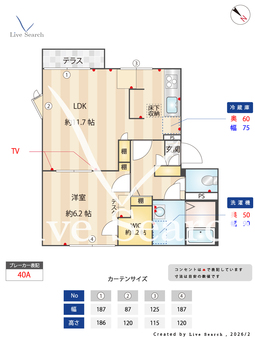 フラッツ　山下　A 101 【埼玉県川越駅】 の間取り図