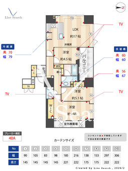 パークホームズ南池袋 1503 【東京都池袋駅】 の間取り図