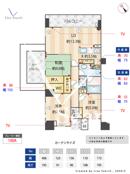 ロジュマン千里中央ヒルズ 810 【大阪府千里中央駅】 の間取り図
