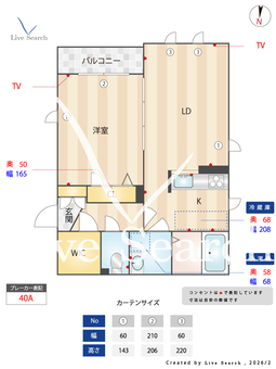 メゾン　ルミエール 201 【大阪府北巽駅】 の間取り図