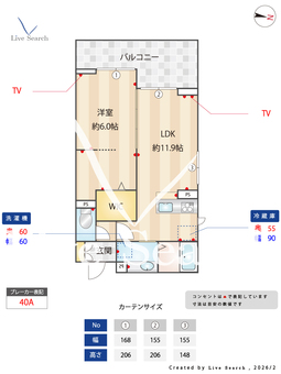 グランヴィル 303 【埼玉県湘南新宿ライン宇都宮線横須賀線　土呂駅　徒歩7分】 の間取り図