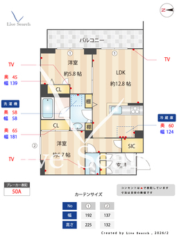 ヒルズスカイガーデン 203 【神奈川県踊場駅】 の間取り図