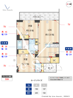 ヒルズスカイガーデン 303 【神奈川県踊場駅】 の間取り図