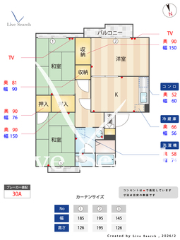 ネオコーポ狭山 203 【大阪府金剛駅】 の間取り図