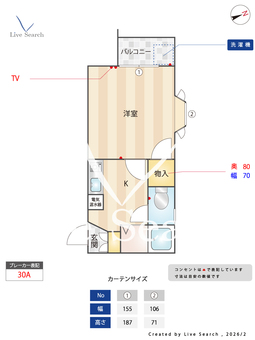 フォルム西新 303 【福岡県西新駅】 の間取り図