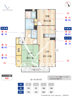 シャーメゾンパル C201 【大阪府光善寺】 の間取り図