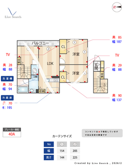 シャーメゾンベルフルール 201 【大阪府和泉府中駅】 の間取り図