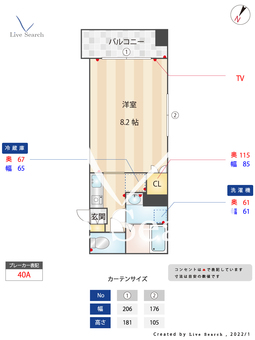 サンガーデン東光 501 【福岡県東比恵駅】 の間取り図