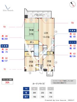 リバーサイドM 203 【福岡県箱崎駅】 の間取り図
