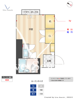 ロータリー大和 815 【福岡県中州川端駅】 の間取り図