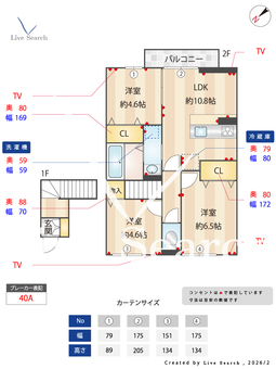 フォレストウッドA 206 【千葉県外房線　鎌取駅　徒歩24分】 の間取り図