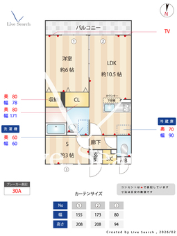 SymphonyB 202 【埼玉県越谷レイクタウン】 の間取り図