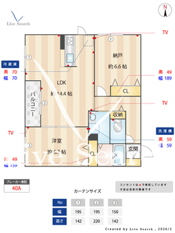 ヌーベル上之島A 203 【大阪府河内山本駅】 の間取り図