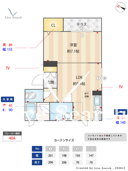 エムズ・シャーメゾン北梅田 101 【大阪府中津駅】 の間取り図