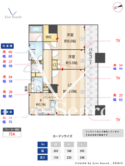 The　Kitahama 1807 【大阪府大阪メトロ堺筋線　北浜　1分】 の間取り図