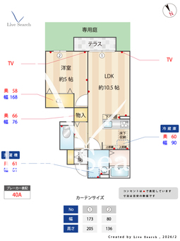 アンティポーロ 105 【埼玉県浦和美園駅】 の間取り図