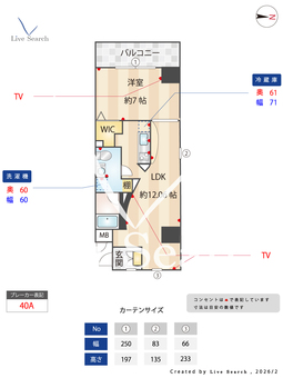 スペチアーレ 303 【大阪府大阪メトロ堺筋線　天神橋筋六丁目駅　徒歩3分】 の間取り図