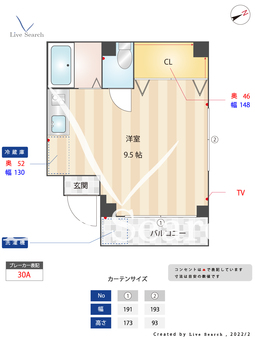 ドリーム吉塚 302 【福岡県吉塚駅】 の間取り図