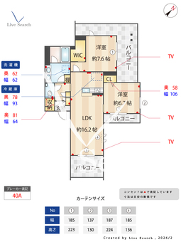 コンフォーザ 401 【神奈川県元住吉駅】 の間取り図