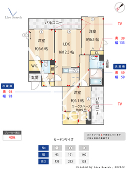 コンフォーザ 402 【神奈川県元住吉駅】 の間取り図