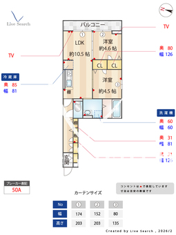 アヴァンス八潮A 203 【埼玉県八潮駅】 の間取り図