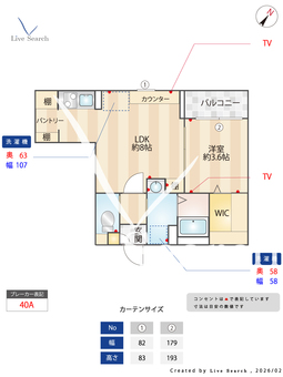 グランディール千葉新宿 302 【千葉県千葉中央駅】 の間取り図
