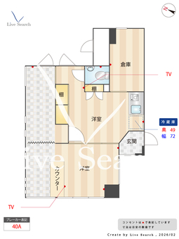 エテルノ上原(店舗) 201 【東京都仙川駅】 の間取り図