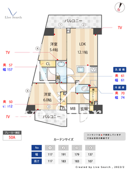 プレディアコート森下テラス 807 【東京都両国駅】 の間取り図