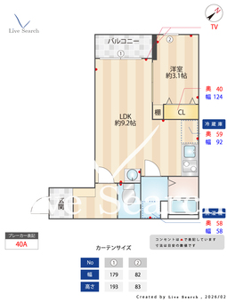 グランディール千葉新宿 203 【千葉県千葉中央駅】 の間取り図