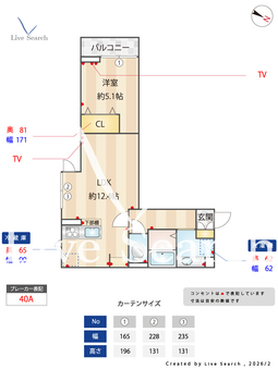 Gypsophila  202 【東京都西府駅】 の間取り図