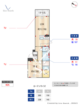 n,Age神松寺 101 【福岡県福岡市七隈線 七隈駅】 の間取り図