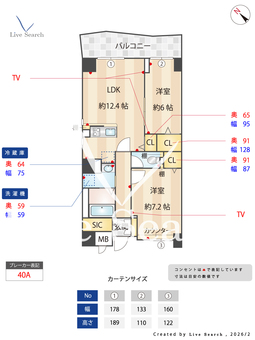 リオグランデ博多 1311 【福岡県博多駅】 の間取り図