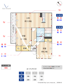 レクレドール西舞子 203 【兵庫県山陽電鉄本線 西舞子駅 徒歩9分】 の間取り図