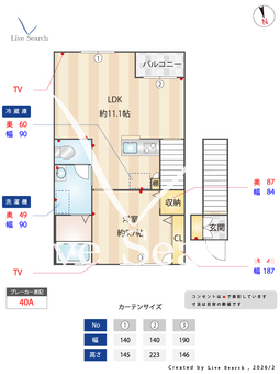 ロイヤルヒルズI 203 【茨城県水戸】 の間取り図