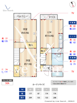グランドゥール 107 【東京都綾瀬駅】 の間取り図