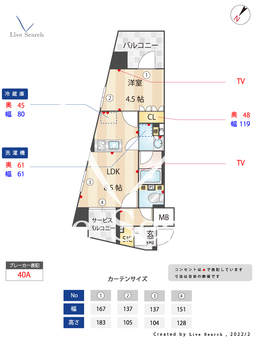 プレディアコート森下テラス 411 【東京都両国駅】 の間取り図