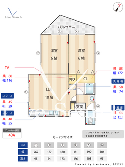 パープルハイツ 201 【福岡県博多南駅】 の間取り図