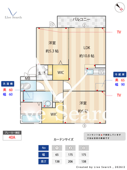 リヴェール 201 【埼玉県獨協大学前駅】 の間取り図