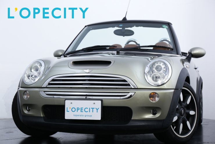 BMW MINI コンバーチブル cooper S SIDEWALK ブラウンレザー 黒幌 純正