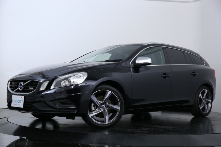ボルボ V60 T4 Rデザイン ブラックレザー 純正HDDナビバックカメラ 地