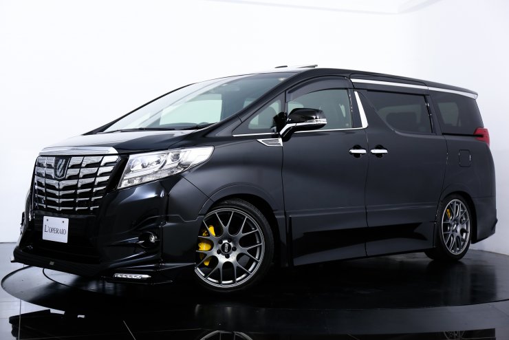 フジミ　トヨタ　アルファード　アオシマ　BBS LM20インチ付き トヨタ アルファード Executive lounge3.5 4WD ワンオーナー TRD