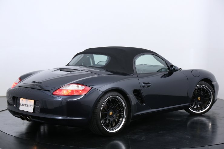 ポルシェ ボクスター 987Boxster 2.7 5MT ブラックハーフレザー