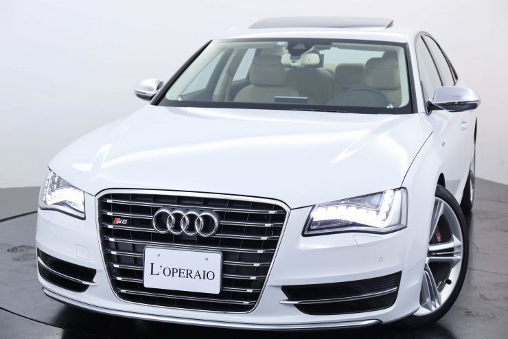 アウディ S8 4.0 TFSI quattro 希少左ハンドル ベージュレザー F.R 