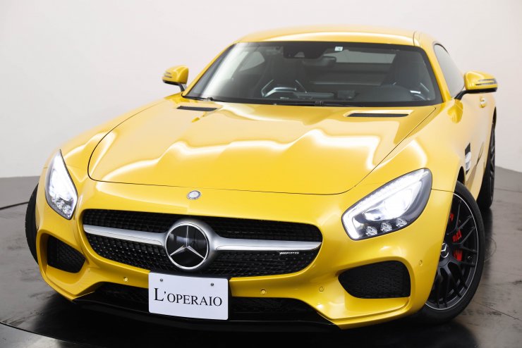 【ディーラー特注】Norev AMG GTS イエローメタリック ディーラー特注】Norev AMG GTS イエローメタリック