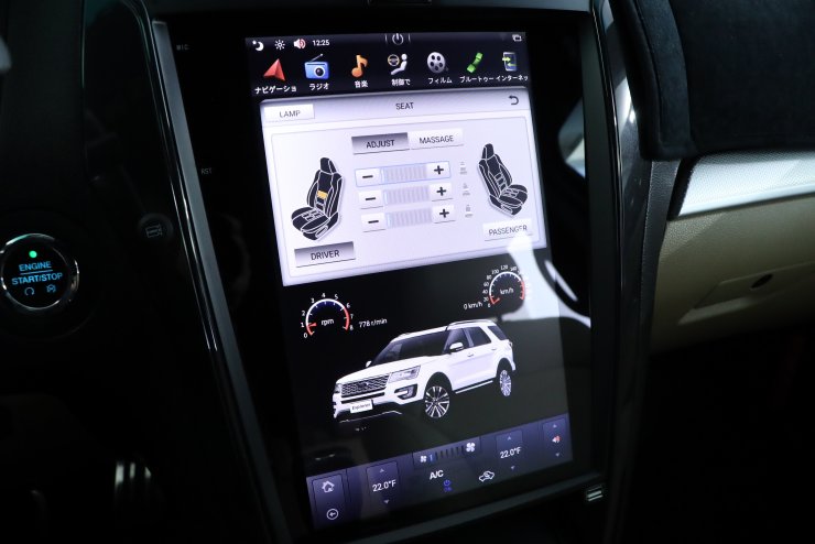 フォード エクスプローラー XLT Ecoboost 社外kirinavi製タッチ