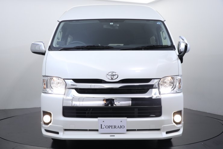 トヨタ新車外しハイエースグランドキャビンファインテックツアラー純正ボンネット中古 トヨタ新車外しハイエースグランドキャビンファインテック